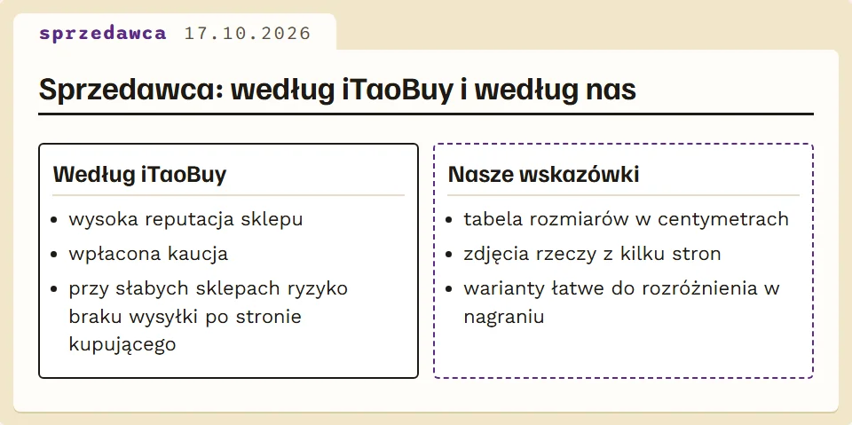Na co patrzeć przy wyborze sprzedawcy